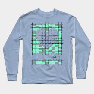 Mydoku_001_H001_004_F: Sudoku, Sudoku coloring, logic, logic puzzle, holiday puzzle, fun, away from screen Long Sleeve T-Shirt